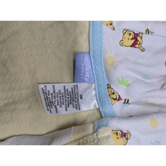 Disney Baby Winnie The Pooh Embroidered Button Up Yellow Sweater Size 3 Months - Picture 6 of 10
